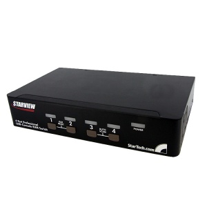 StarTech.com 4 Port USB DisplayPort KVM Switch with Audio SV431DPUA