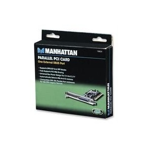 Manhattan Parallel PCI Card One External DB25 Port 158220