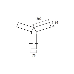Tecnopali Brat drept dublu 200mm