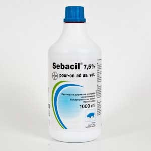 Bayer Sebacil 7 5 Pour On x 1L