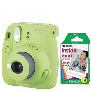 Fuji Instax mini 9 verde + 10 filme incluse