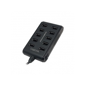 LogiLink USB 2.0 Hub, 10-Port with On/Off Switch (UA0125)