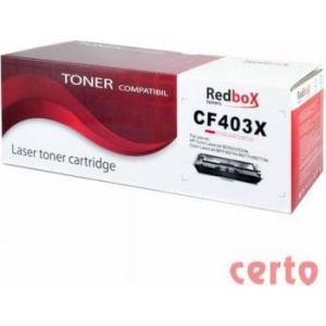 Certo Toner Redbox CF403X Compatiil HP Laserjet PRO M252N Magenta 2800 pag