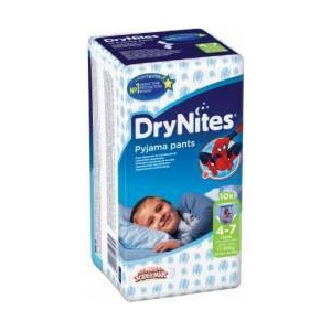 Huggies DryNites 4-7 17-30kg Boy 10 buc