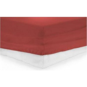 Heinner Cearceaf de Pat Bumbac cu Elastic 90x200 cm Rosu