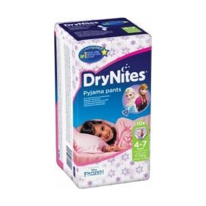 Huggies DryNites 4-7 17-30 kg Girl 10 buc