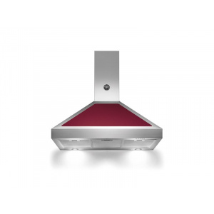 Bertazzoni Hota perete 90 cm Burgund Mat design Americana