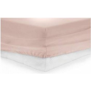 Heinner Cearceaf de Pat Bumbac cu Elastic 90x200 cm Roz
