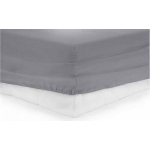 Heinner Cearceaf de Pat Bumbac cu Elastic 90x200 cm Gri