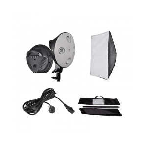 Dynaphos Lampa fluorescenta Sun400 cu 4 socluri E27 si softbox 60 x 90 cm