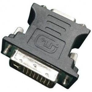 Gembird DVI-A male to VGA 15-pin HD (3 rows) female, black color (A-DVI-VGA-BK)