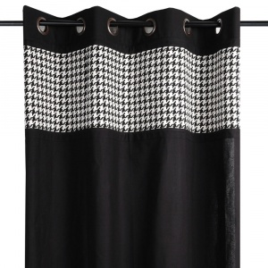 Stof Draperie neagra bumbac - Preston