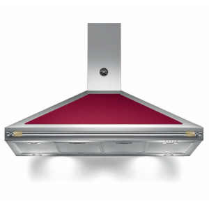 Bertazzoni Hota perete 120 cm Burgund Mat design Heritage