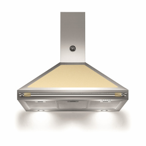 Bertazzoni Hota perete 90 cm Crema Mat design Heritage
