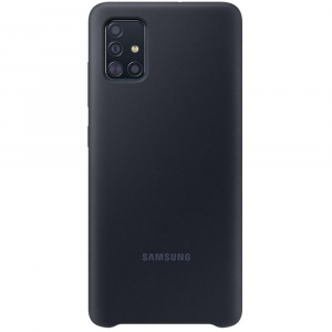 Samsung Silicone Cover pentru Galaxy A51 Black