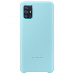 Samsung Silicone Cover pentru Galaxy A51 Blue