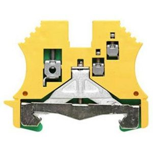 Weidmuller Clemă şir industrială PE WPE 1.5mm2, 2.5mm2 Verde-galben 1016400000