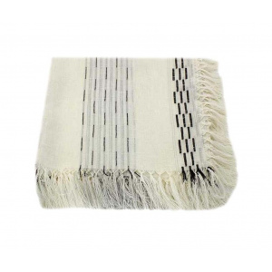 Yukseller Safir Cream Black 100x100 cm