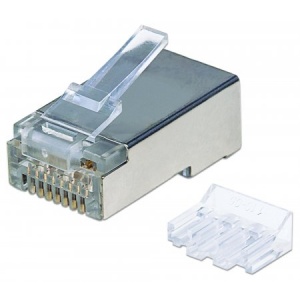 Intellinet 70-Pack Cat6A RJ45 Modular Plugs Pro Line 790505