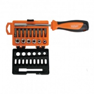 Gadget Set surubelnita 1/4” cu biti si tubulare, 16 piese CR-V 225205