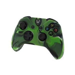 Assecure Pro Soft Silicone Protective Cover With Ribbed Handle Grip Camo Green Xbox One