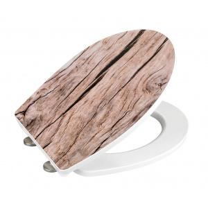 Wenko Capac de toaleta Vintage Wood Look