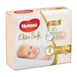 Huggies Scutece New Elite Soft Nr2 4-7 kg 24 bucati
