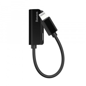 Baseus Adaptor Lightning la Lightning si Jack 3.5mm L32 Black
