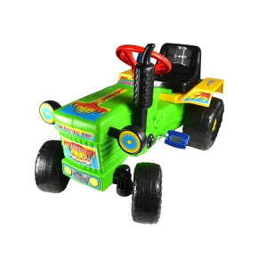 Super Plastic Toys Tractor cu pedale Turbo green