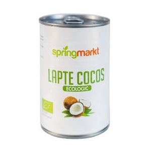 Springmarkt Lapte de Cocos Ecologic, 400ml
