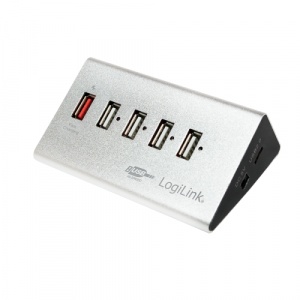 LogiLink Hub USB High Speed, 5x USB 2.0, White UA0224