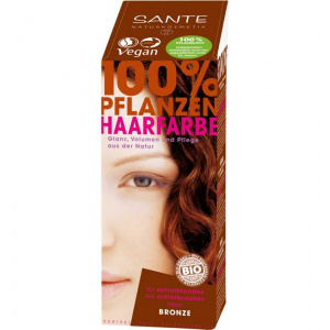 Sante Vopsea Bio pentru par, din plante Bronz 100 grame