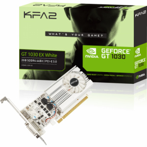 KFA2 GeForce GT 1030 EX WHITE 2GB DDR4 64bit (30NPH4HVQ5EK)