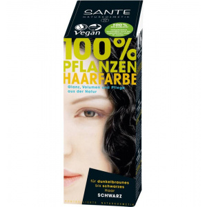 Sante Vopsea Bio pentru par, din plante Negru 100 grame