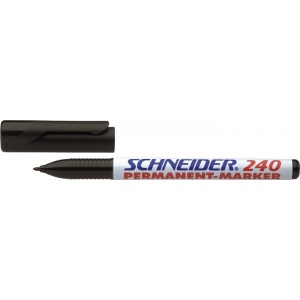 Schneider Permanent marker varf rotund, 1-2mm, 240 - negru S-124001