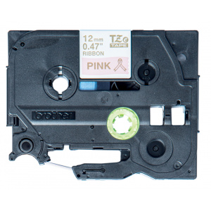 Brother TZE-RE34 Gold on Pink