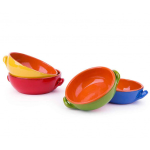 Excelsa Set 4 vase de copt Bria Multicolor