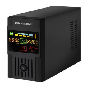 Qoltec Uninterruptible Power Supply | Monolith | 2000VA | 1200W | LCD | USB 53956