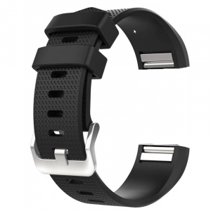 Very Dream Curea silicon, compatibila Fitbit Charge 2, Negru