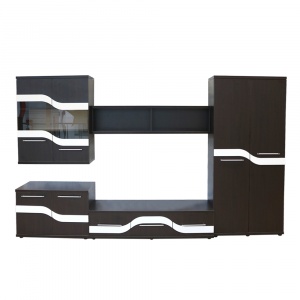 Spectral Mobila Sigma Wenge/MDF Alb, 330 x 203 x 49 cm