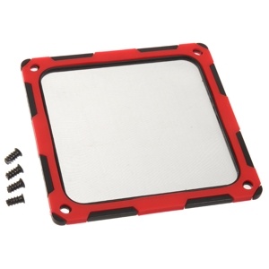 SilverStone Filtru praf 120mm rama magnetica silicon Black/Red (SST-FF124BR-E)