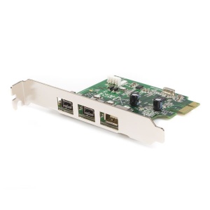 StarTech.com 3 Port 2b 1a 1394 PCI Express FireWire Card Adapter PEX1394B3