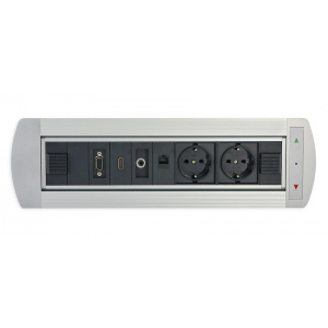 Blackmount Modul masa flip electric EVOCONNECT JS-MF-8U Silver