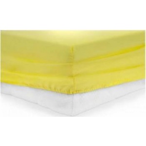 Heinner Cearceaf de Pat Bumbac cu Elastic 160x200 cm Galben