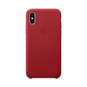Apple Carcasa iPhone XS Leather Red