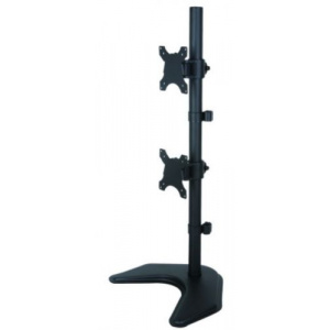 TECHLY Suport monitoare birou, 13inch-27inch, 2 x 10 kg (Negru)