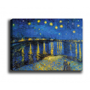 TABLO Center Tablou Starry Night Over the Rhone 70x100 cm