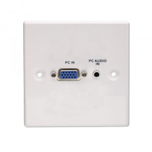 Lindy Modul de perete METAL VGA + 3,5 Jack
