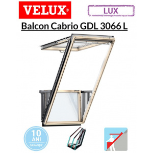 Velux Balcon Cabrio pentru mansarda GDL 3066L 114x252cm- Argon