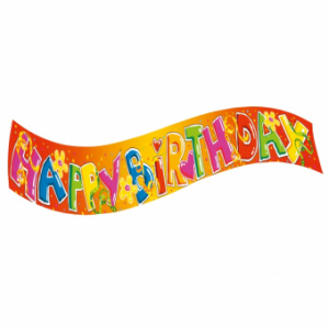 Herlitz BANER HAPPY BIRTHDAY 0,90M